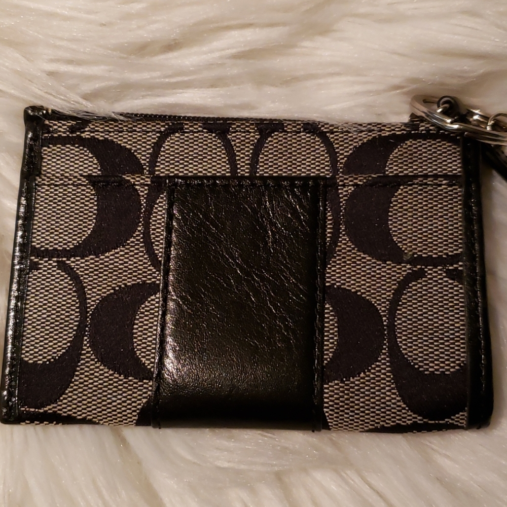 Coach Coin / Card Holder w/ keyring - Picture 3 of 8